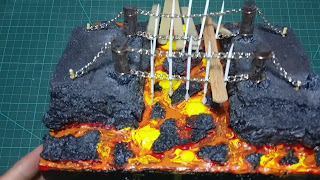 Making and Painting Lava Terrain for your Tabletop Games or Diorama