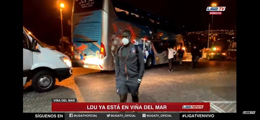 Liga de Quito, arribó a Viña del Mar para su cotejo de Copa Libertadores
