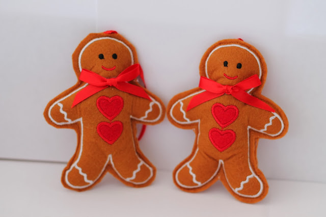 Gingerbread Man Presents Christmas Tree Ornament