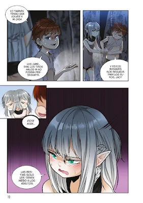 Arthur Leywin entrenando con Sylvie y Tessia – manhwa isekai a color de Norma Editorial