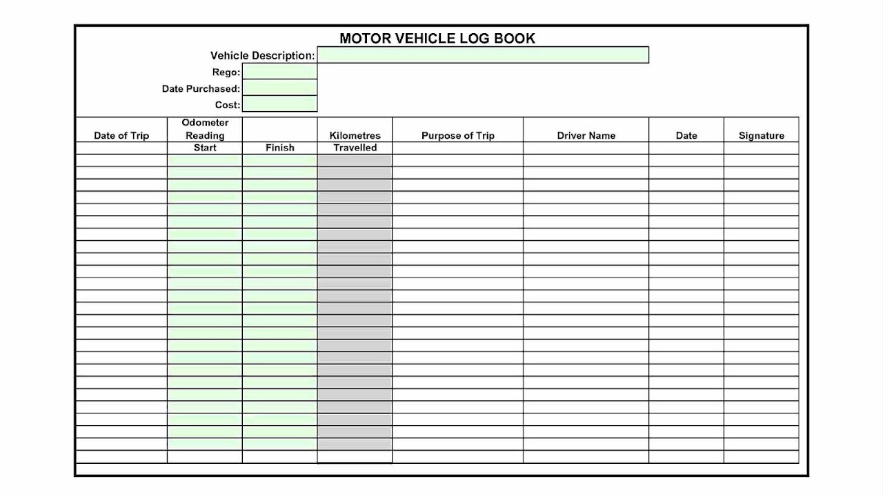 Daily Driver Log Book