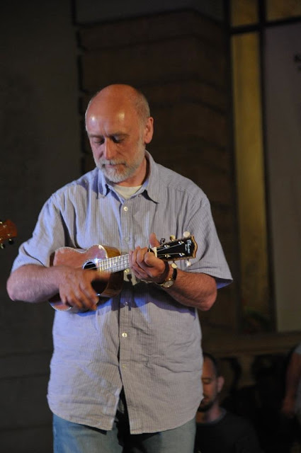 Ken Middleton with ukulele