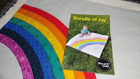 Bundle of Joy rainbow NICU baby quilt