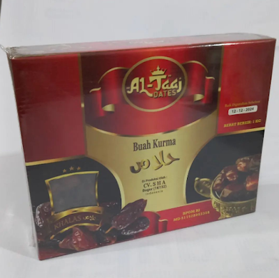 Kurma Khalas Golden Al Taaj Dates Kemasan 1kg