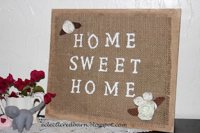 Eclectic Red Barn: Home Sweet Home Sign