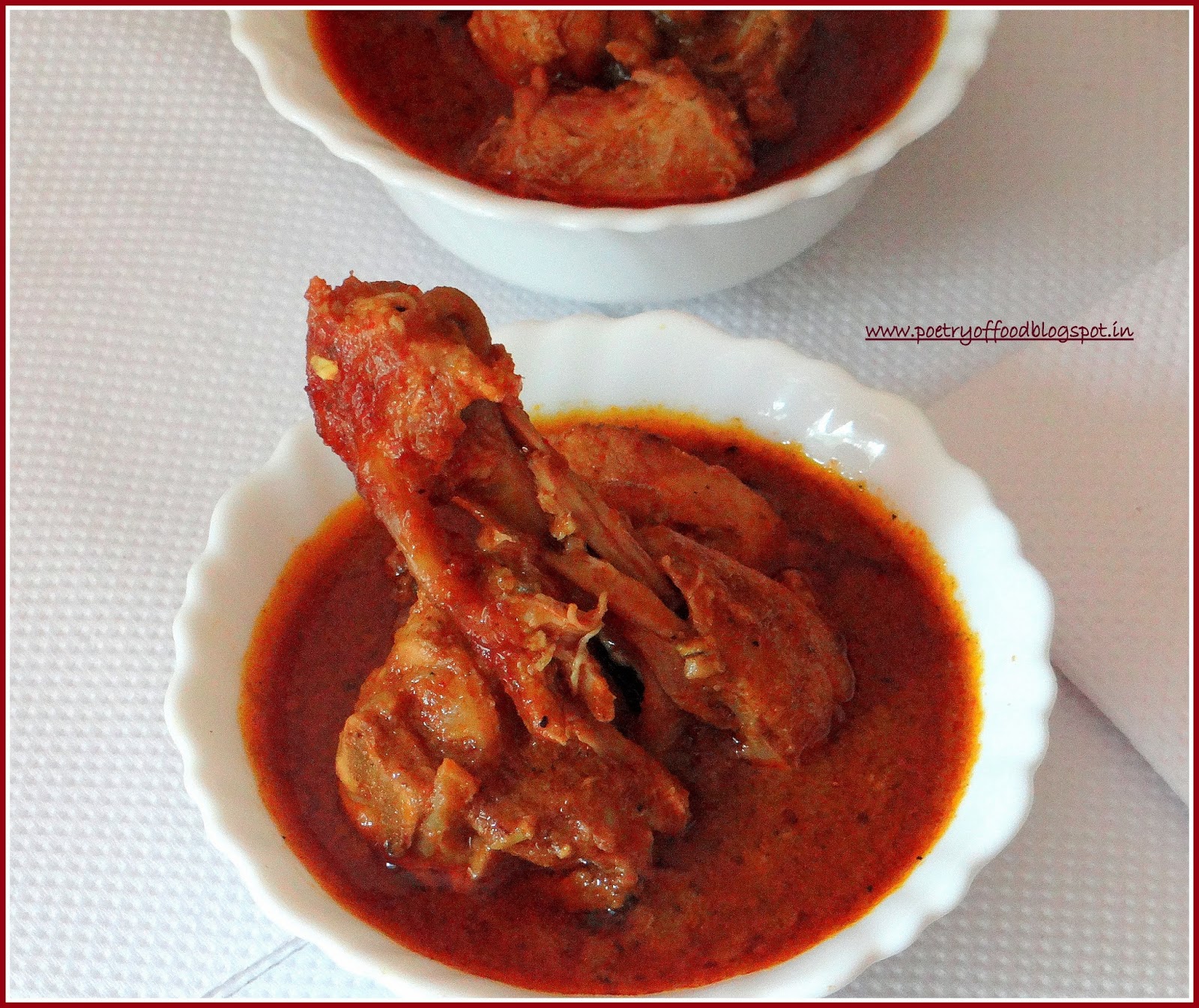 Poetry of Food: Bengali Style Spicy Chicken Curry....Bengali Wedding