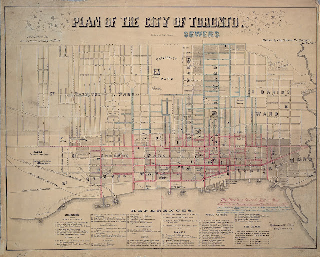 1858 Toronto Proposed Sewers