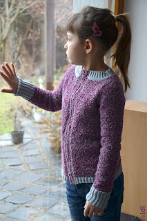 knitted boucle zipped sweater passap