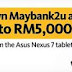 "Be a Maybank2U Star” Blogging Contest : Wins ASUS Nexus 7