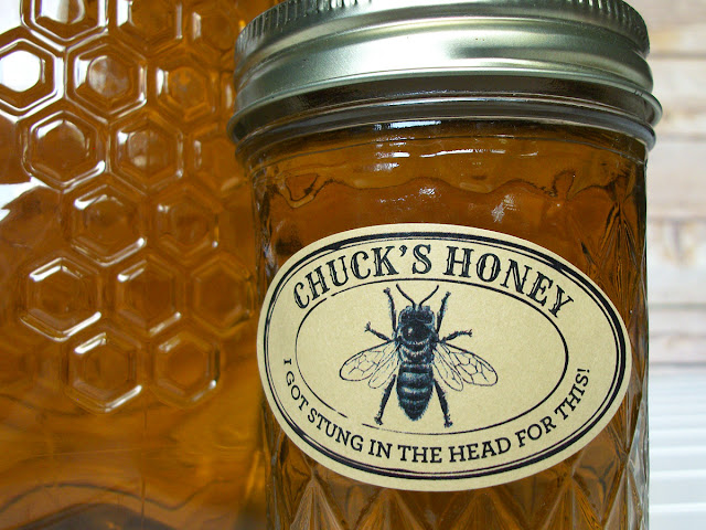 Custom Kraft Seal Oval Honey Jar Labels
