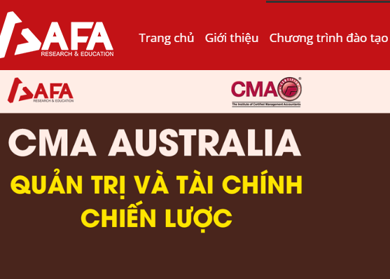Chia Sẻ CMA Australia Quản Trị Và Tài Chính Chiến Lược AFA