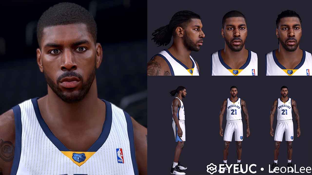 NBA 2K23 O.J. Mayo Cyberface (Retro Hairstyles)
