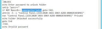 pasword untuk mengunci folder di komputer
