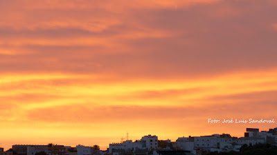 amanecer con calima en Gran Canaria 30 diciembre