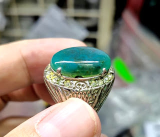 Batu Bacan Doko BC096 Body Glossy Berminyak Hijau Pekat Size Kantoran