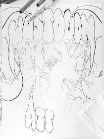 Mastodon poster sketch 3