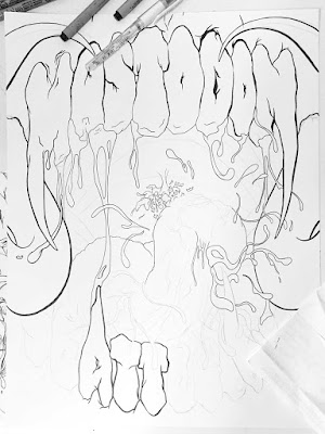 Mastodon poster sketch 3