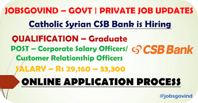 CSB Bank Recruitment