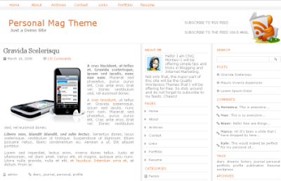 personal magzine new blogger template