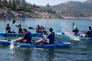 Kayaking on Lake Spaulding