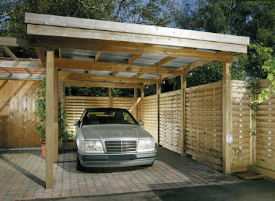 Gambar Carport Kontemporer 