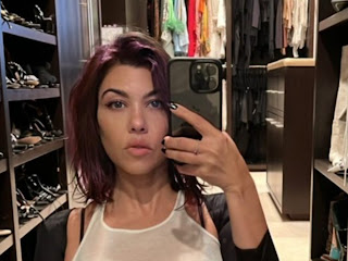 Kourtney Kardashian Reveals New Purple Hair Makeover After Travis Barker's Health Scare: Photo