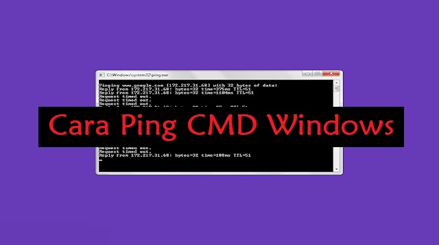 Cara Ping CMD