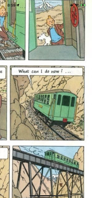 Train in The Adventures of Tintin - The Prisoners of the Sun