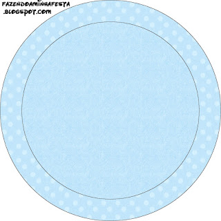 Light Blue with Polka Dots Toppers or Free Printable Candy Bar Labels.