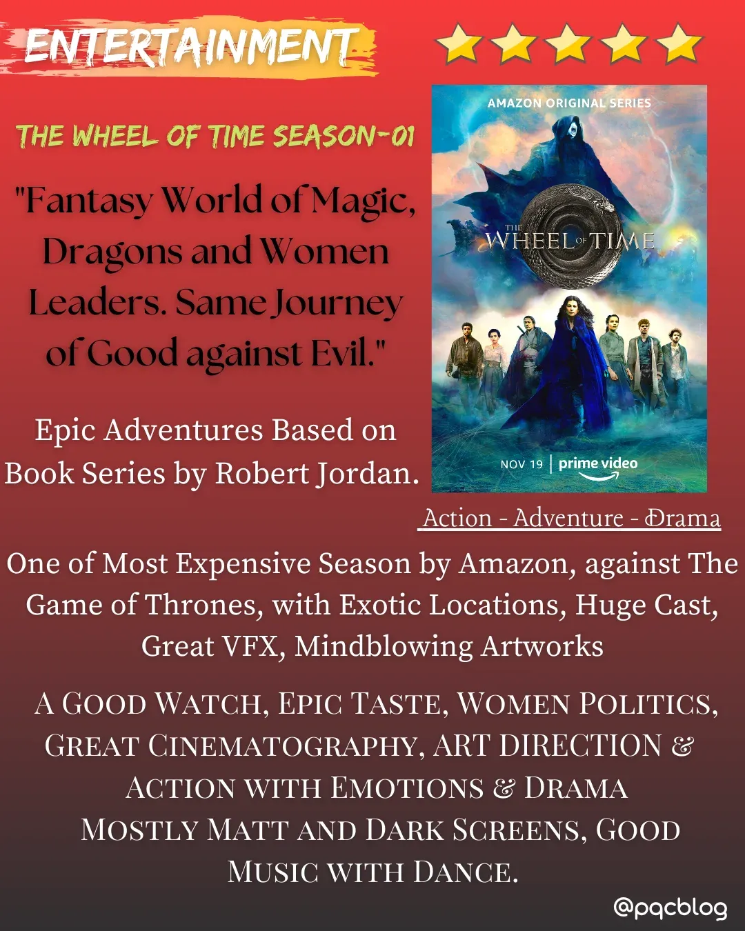 The Wheel of Time Season-01 Review by pqcblog