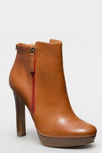 Brown Leather Heel Shoe