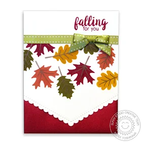 Sunny Studio Stamps: Autumn Splendor & Fishtail Banners Fall Card by Mendi Yoshikawa