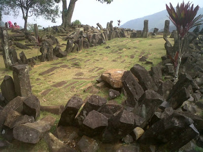 Gunung Padang Megalithic Ruins. 