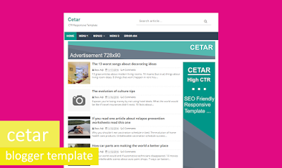 Cetar High CTR Responsive Blogger Templates Cetar High CTR Responsive Blogger Templates