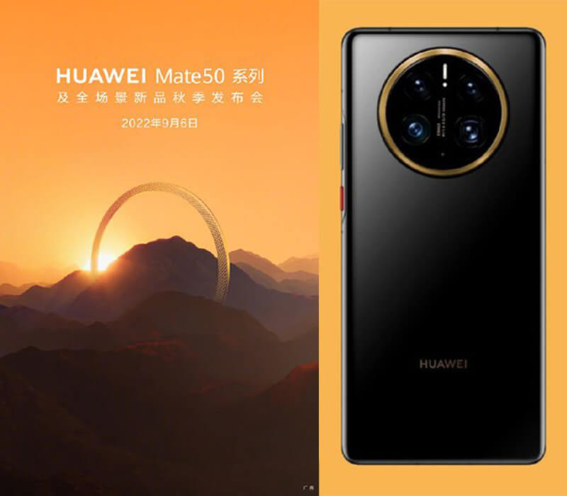 Huawei Mate 50 launch date is revealed after the Chinese phone maker posted a teaser on its Weibo page.