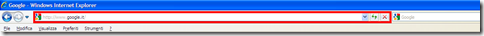quale è barra indirizzi URL browser
