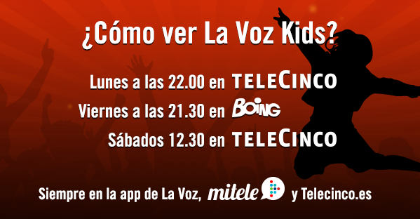 La Voz Kids 2 de Telecinco, canales y horarios de emision