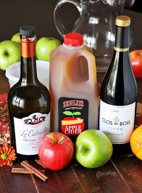 Autumn Apple Sangria Ingredients Image