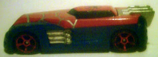 Side view of Spider-Man diecast car 2006