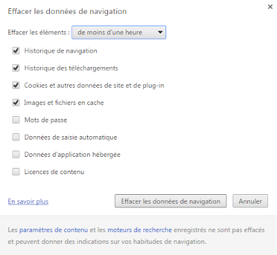 Vider le cache du navigateur Web Chrome/Chromium