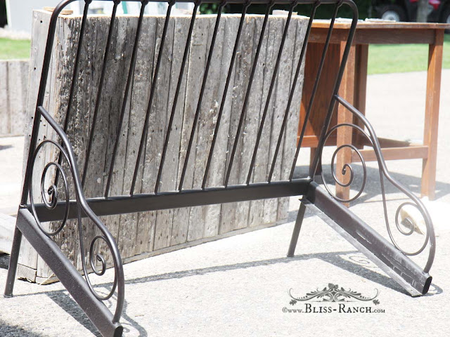 Rustic Potting Bench from old table Bliss-Ranch.com