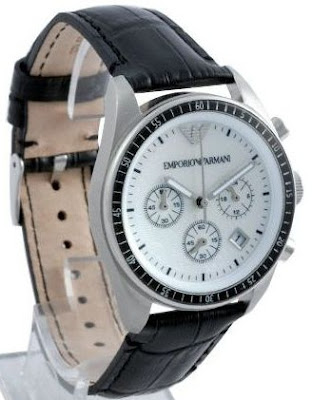 Emporio Armani AR5670 Black Leather Chronograph mens Fashion Watch