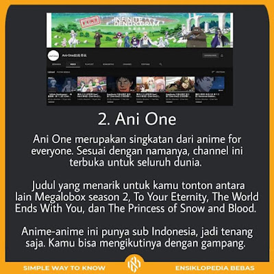 Rekomendasi nonton anime resmi