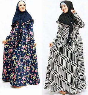 22 Contoh Model Baju  Gamis Dan Blazer Muslim Bahan  Sifon  