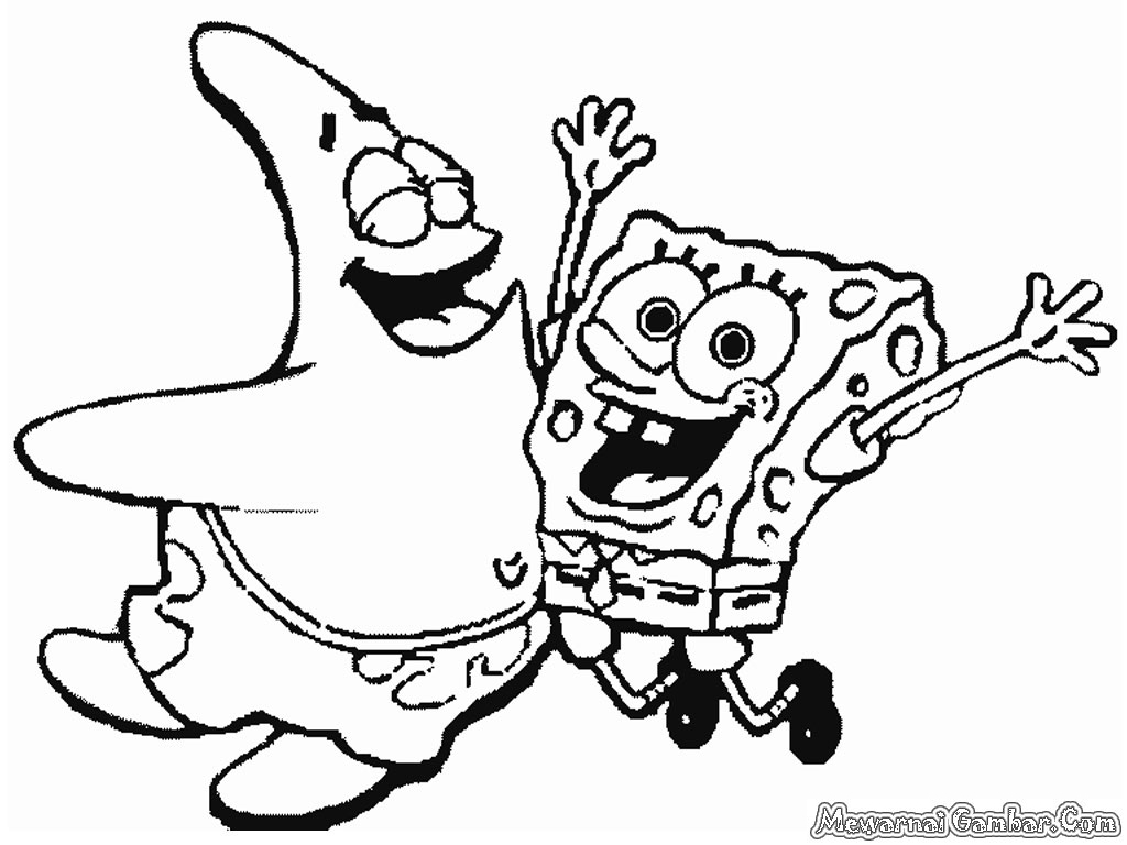 Mewarnai SpongeBob SquarePants  Mewarnai Gambar