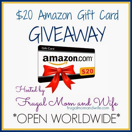 Frugal Mom And Wife Amazon Gift Card Giveaway Open Worldwide Ends 4 7 15 Winner Announced