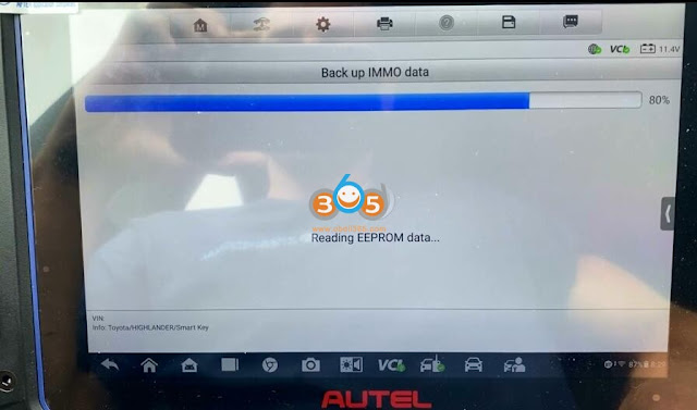 Program Highlander 2020 All Keys Lost with Autel IM608 II 7
