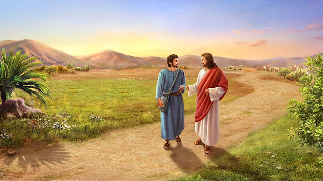 彼得同耶穌交談