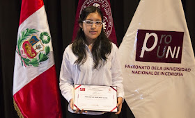 Adolescente de 15 años logra récord histórico en la UNI al sacar la más alta nota en los exámenes de admisión 