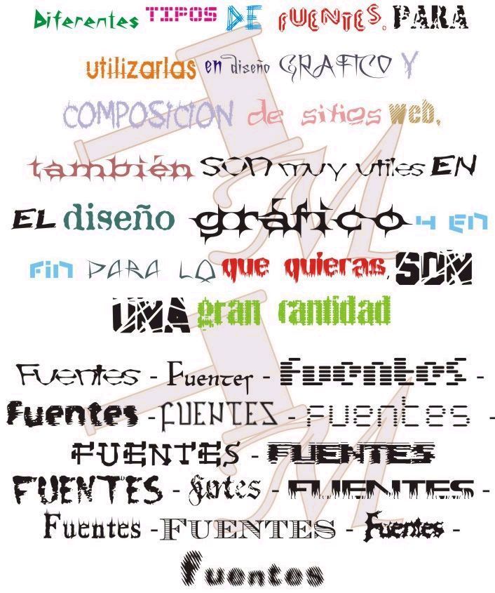 fuentes de letras. Letras Goticas middot; Fuentes